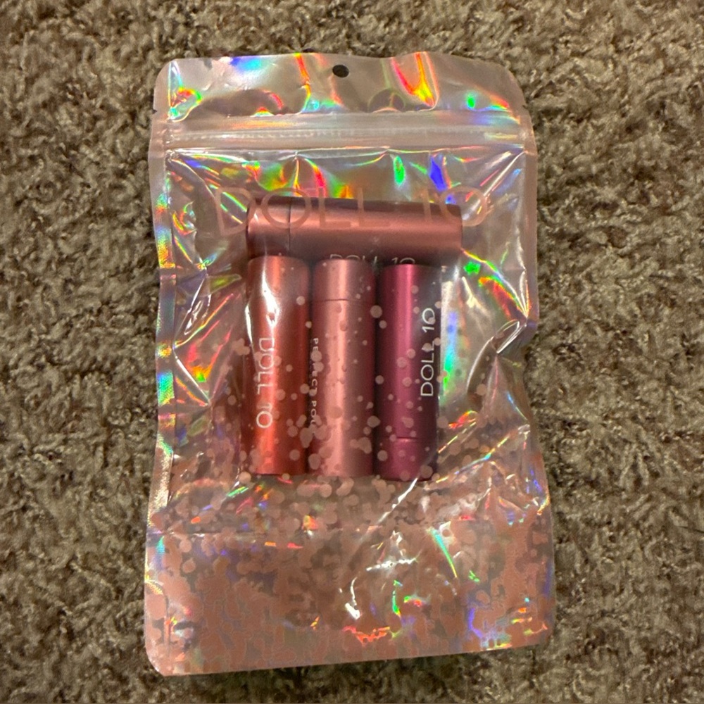 Doll 10 Lipstick Set - Pink and Purple Shades